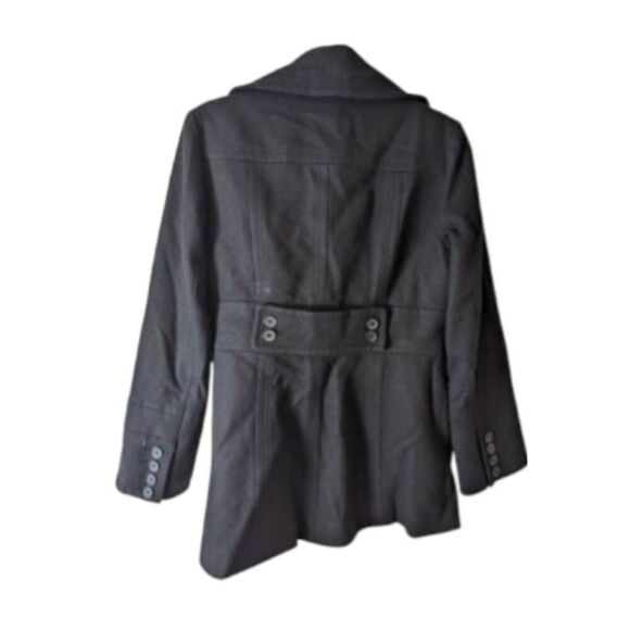 J CREW Black Wool Blended Peacoat Size 8 - Picture 3 of 3